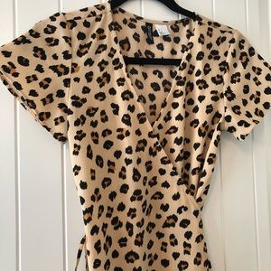 Cheetah wrapped dress